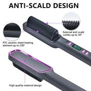Electric Hot Comb Multifunctional Straight Hair Straightener