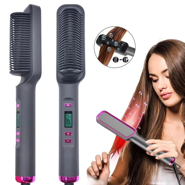 Electric Hot Comb Multifunctional Straight Hair Straightener