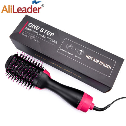 Hair Dryer Brush 3-In-1 Round Hot Air Spin Brush For Styling Frizz Control Blow Volumizer One-Step Auto-Rotating Curling Brush