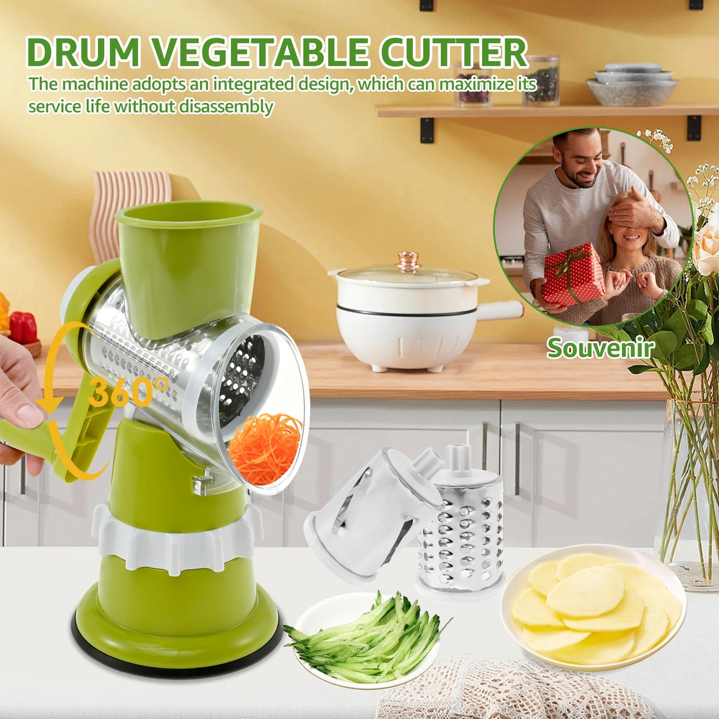 3 in 1 Vegetable Cutter + Free 2 in 1 Samosa Maker