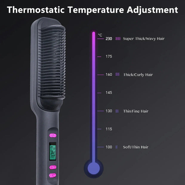 Electric Hot Comb Multifunctional Straight Hair Straightener