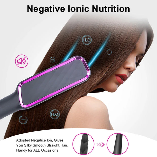 Electric Hot Comb Multifunctional Straight Hair Straightener