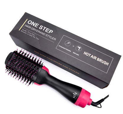 Hair Dryer Brush 3-In-1 Round Hot Air Spin Brush For Styling Frizz Control Blow Volumizer One-Step Auto-Rotating Curling Brush