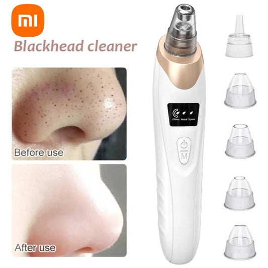 Xiaomi Blackhead Remover Vacuum Suction USB Rechargeable Facial Pore Cleaner Comedone Spot Acne Pimple Black Head Extractor Care