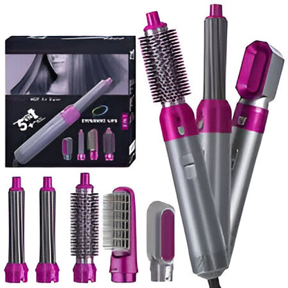 One Tool, Endless Possibilities – 5-in-1 Hair Styler for Fast, Shiny & Gorgeous Styles with Minimal Effort!